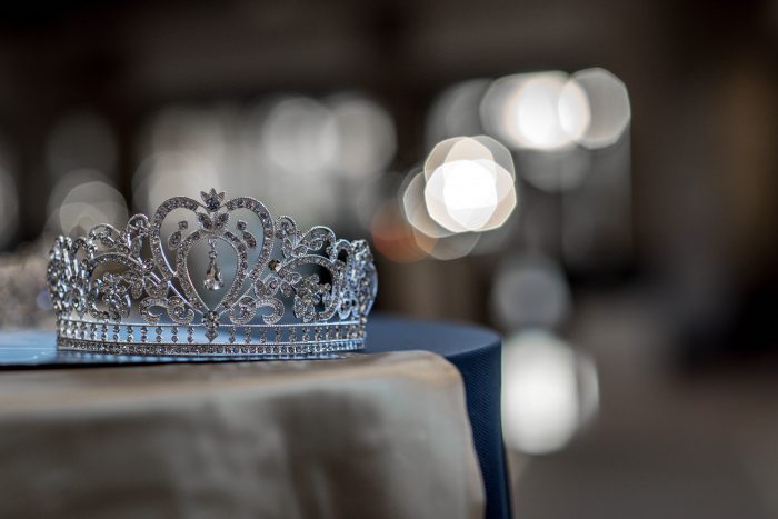 Silver jewelled princess crown
