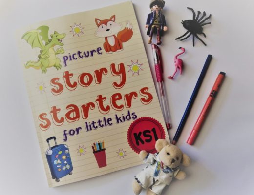 Picture Story Starters book and toys