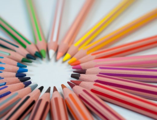 Assorted colour pencils